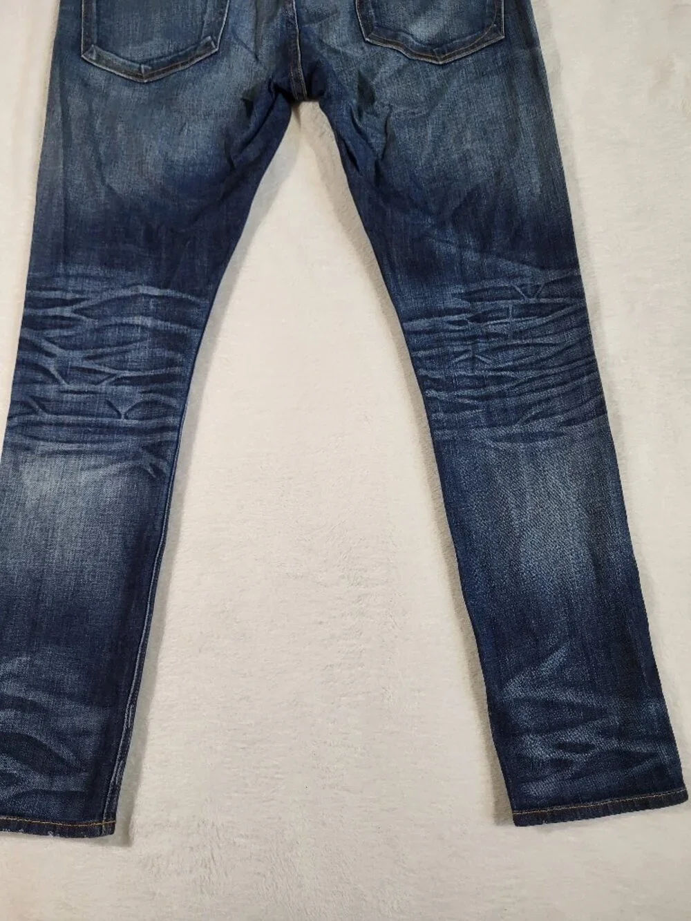 Rag & Bone The Dre Blue Denim Slim Cotton Polyurethane Jeans - Size 29